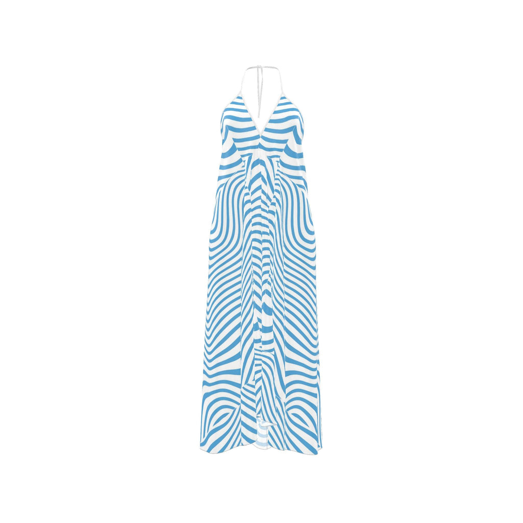 Halterneck backless dress
