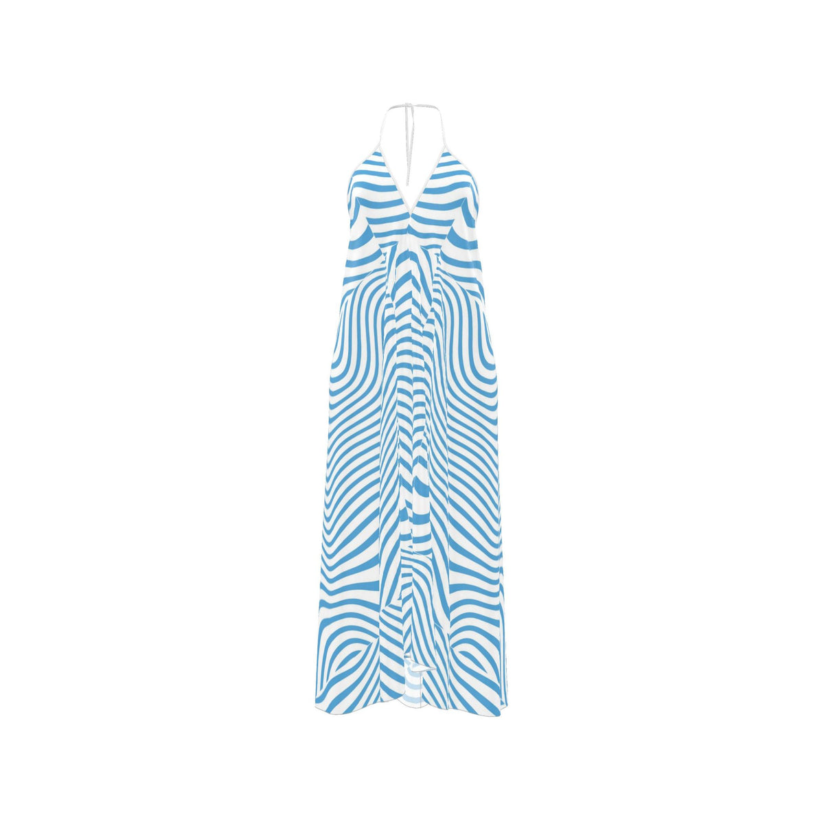 Halterneck backless dress