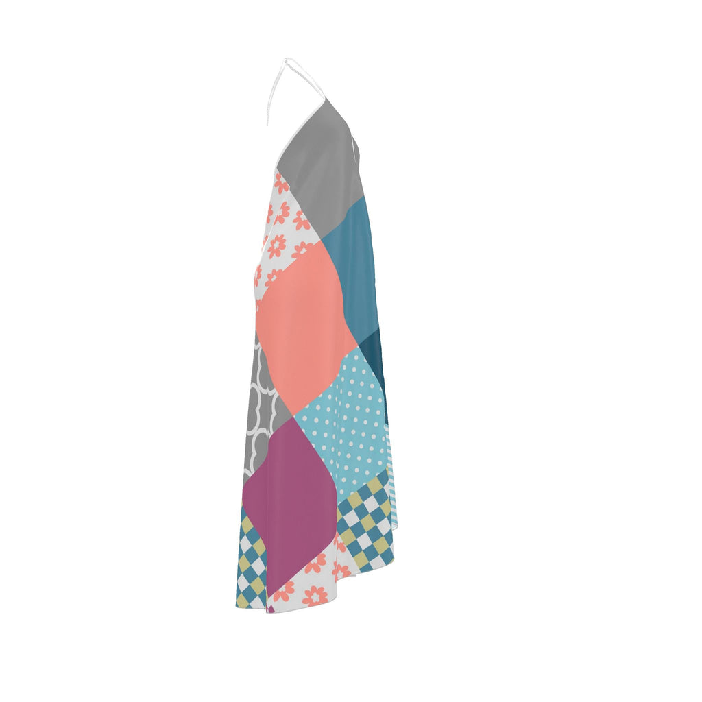 Halterneck backless dress