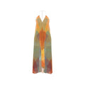 Halterneck backless dress