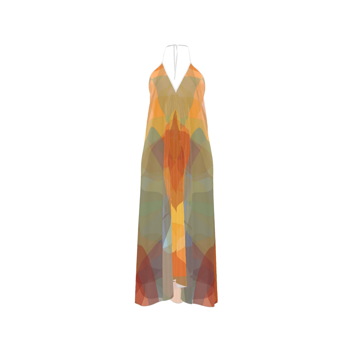 Halterneck backless dress