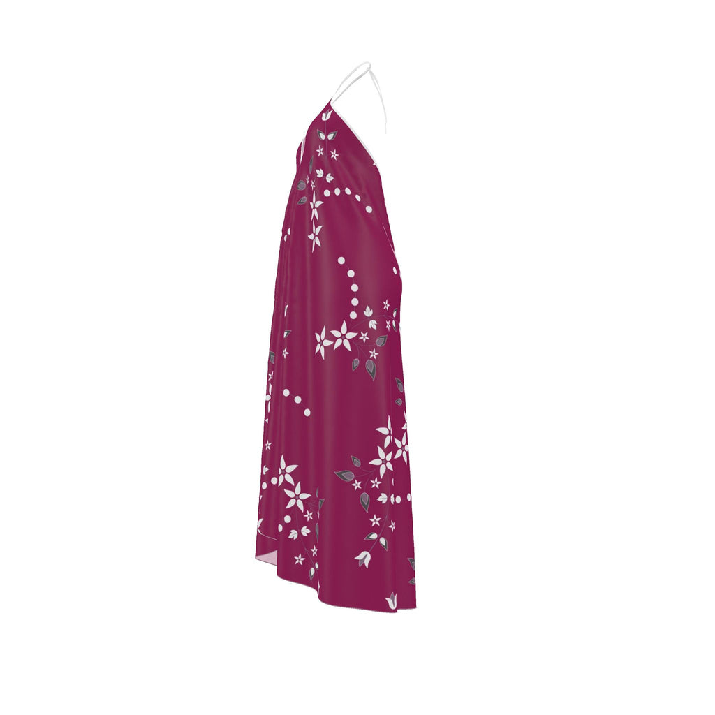 Halterneck backless dress