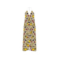 Halterneck backless dress