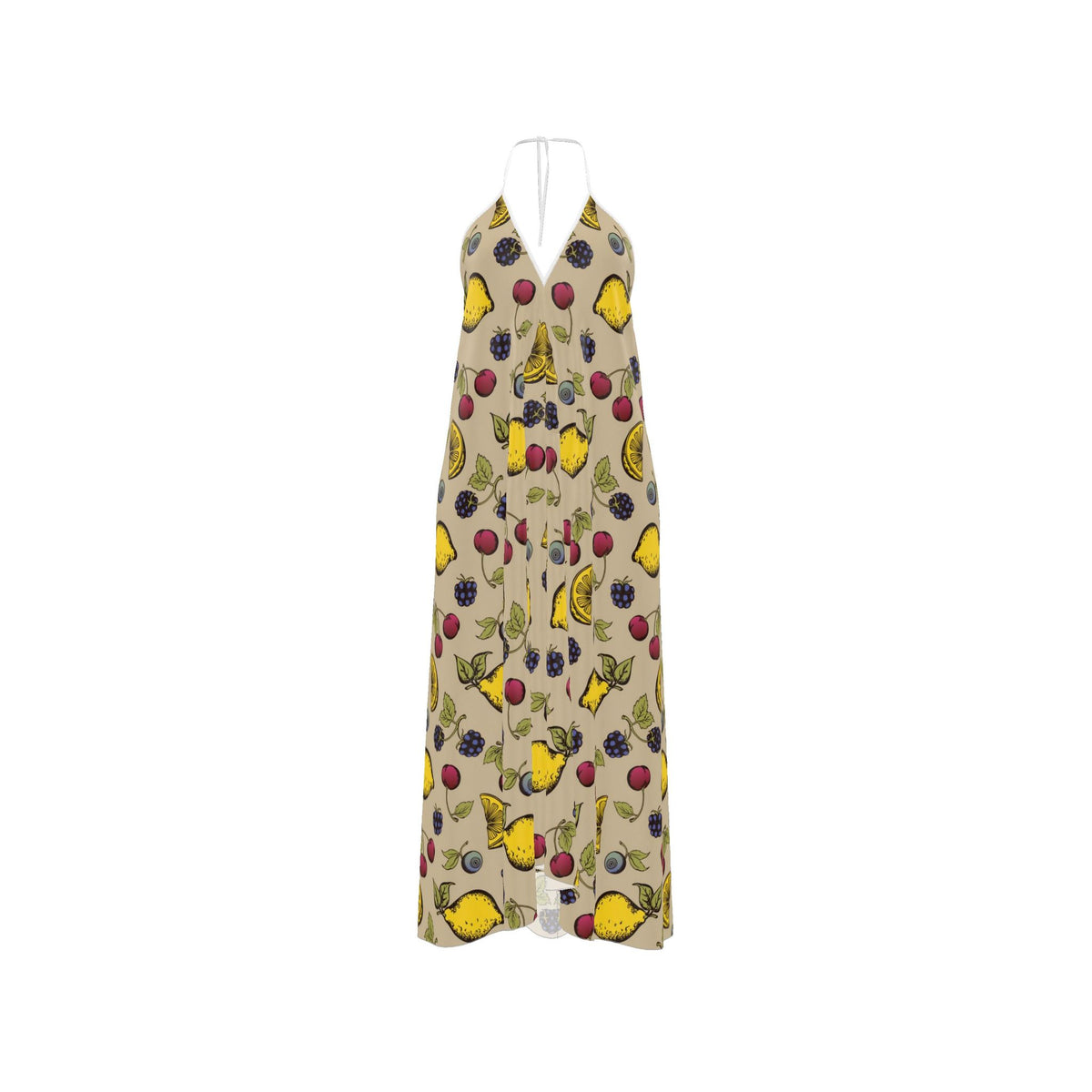 Halterneck backless dress