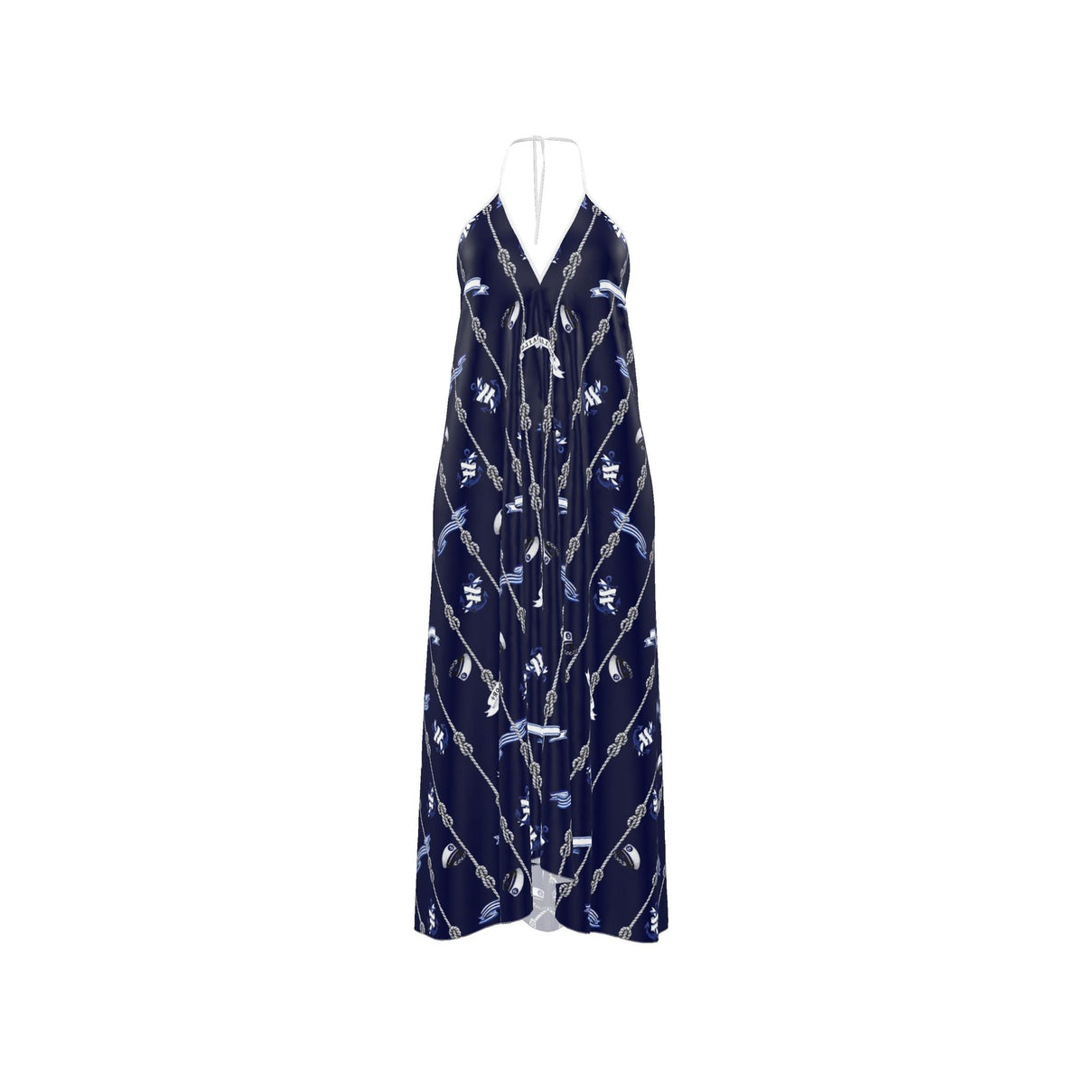 Halterneck backless dress