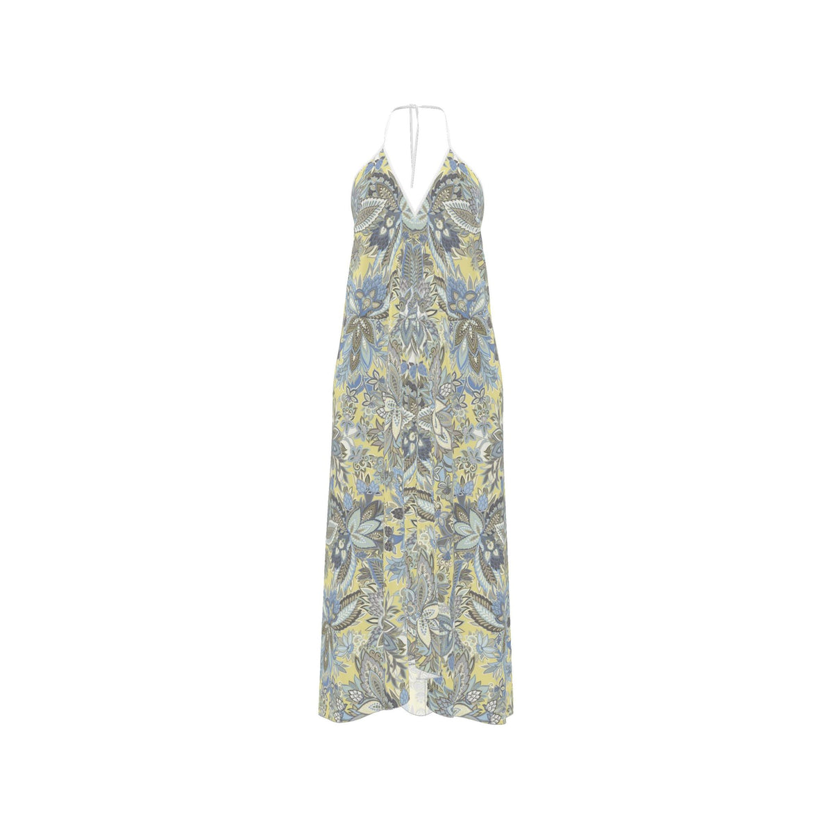 Halterneck backless dress