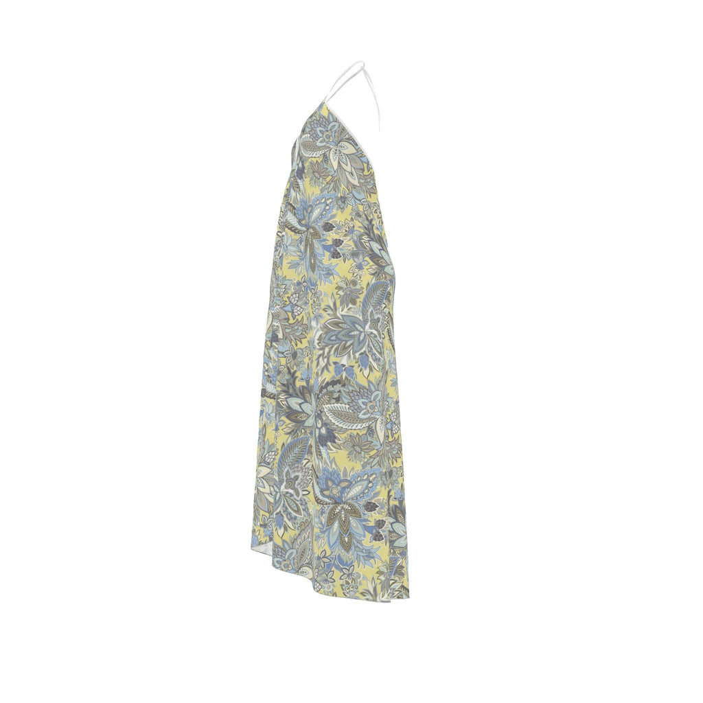 Halterneck backless dress