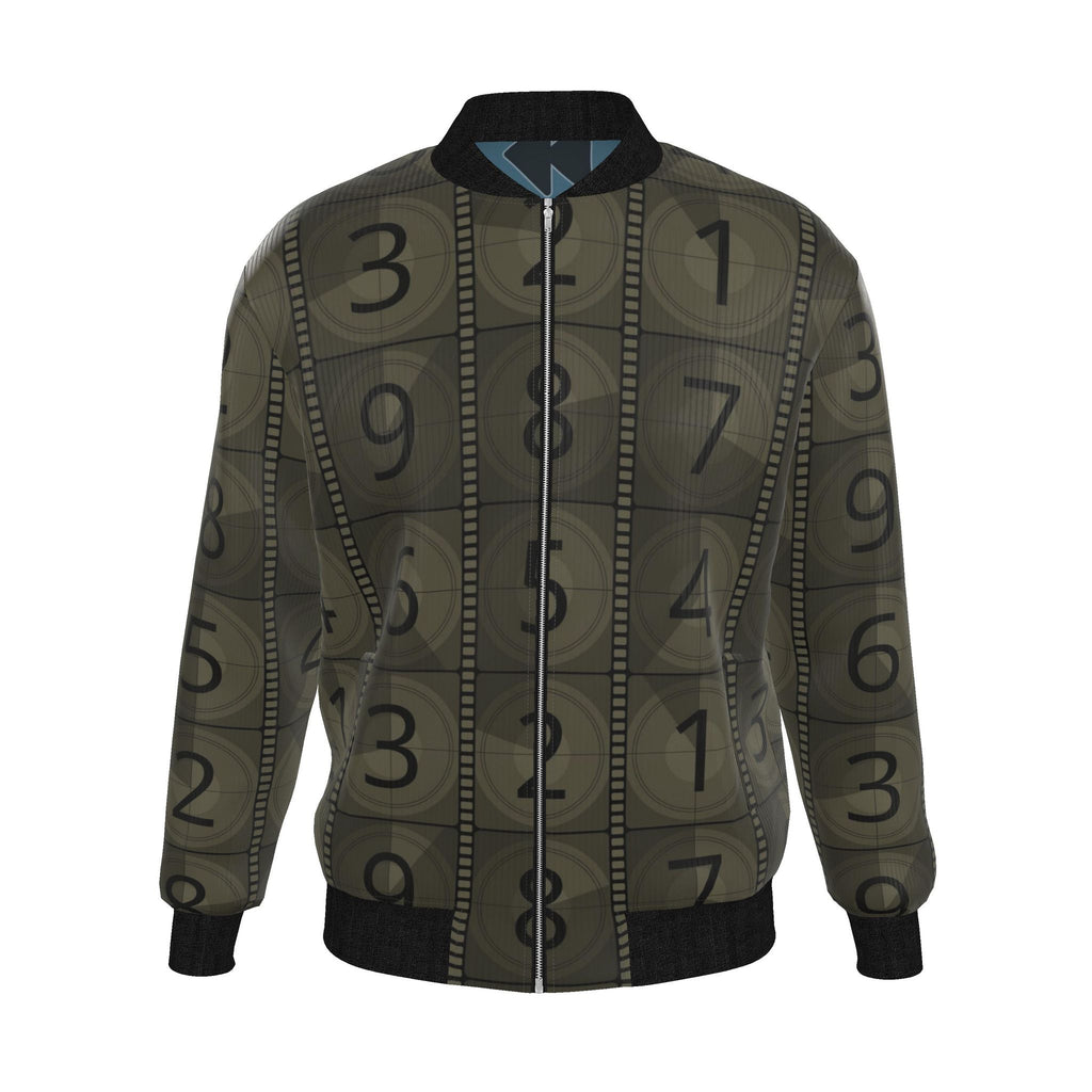 Mens Reversible Silk Bomber Jacket