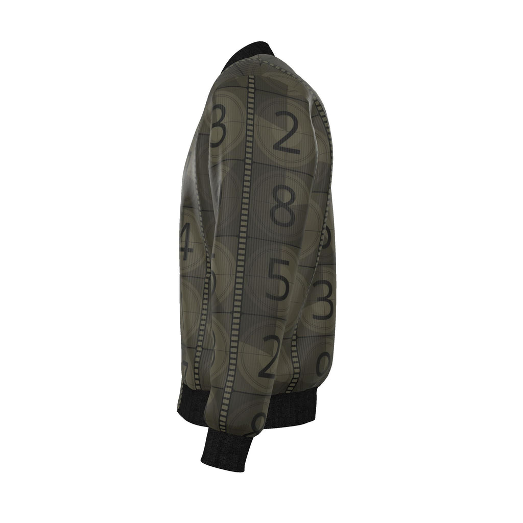 Mens Reversible Silk Bomber Jacket