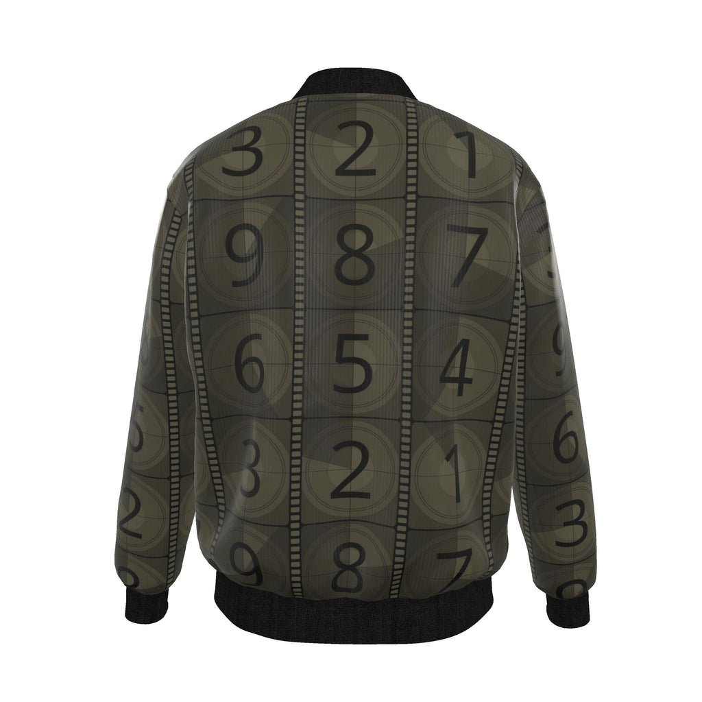 Mens Reversible Silk Bomber Jacket
