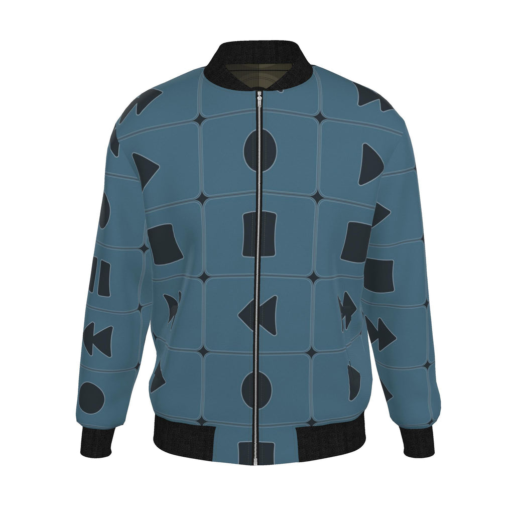 Mens Reversible Silk Bomber Jacket