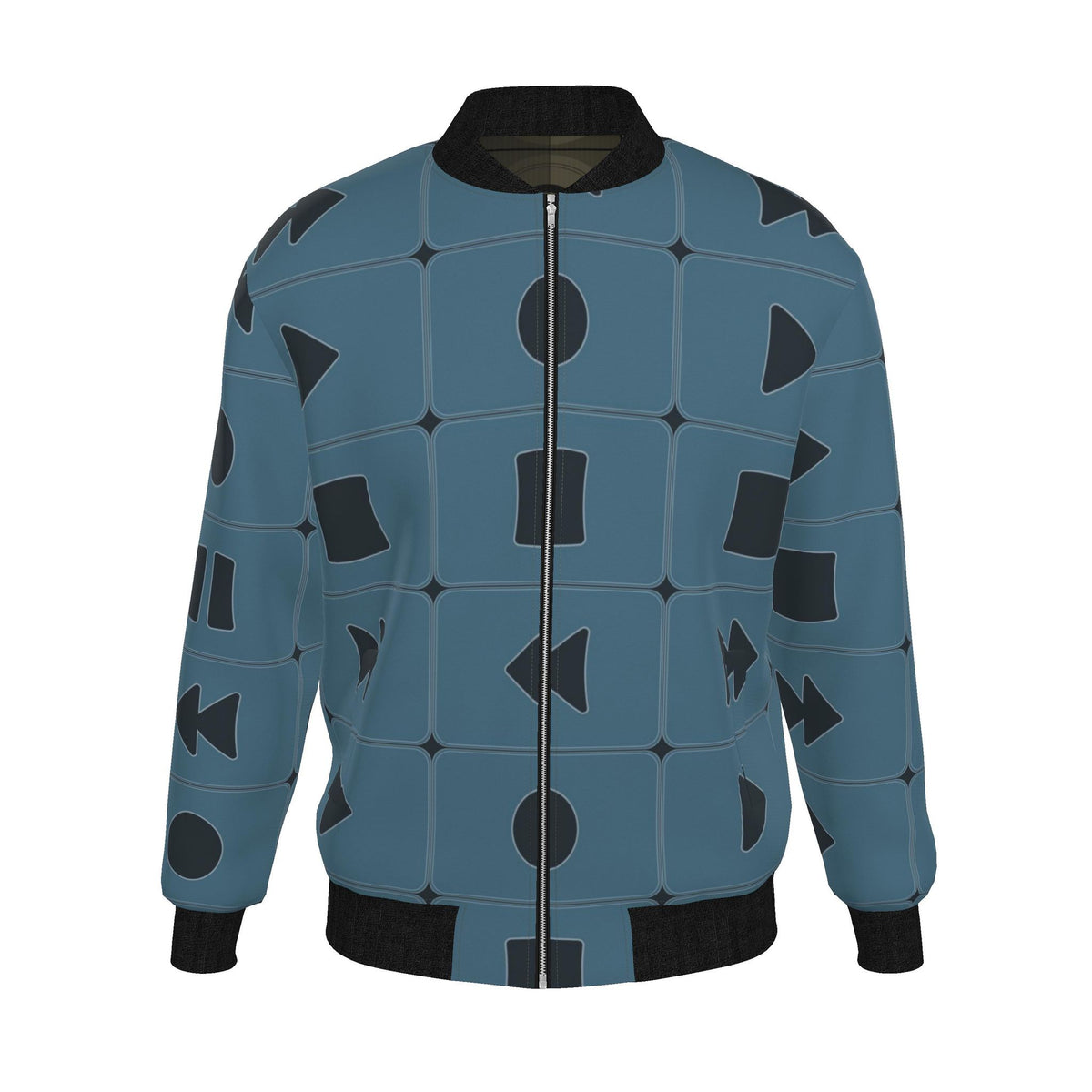 Mens Reversible Silk Bomber Jacket