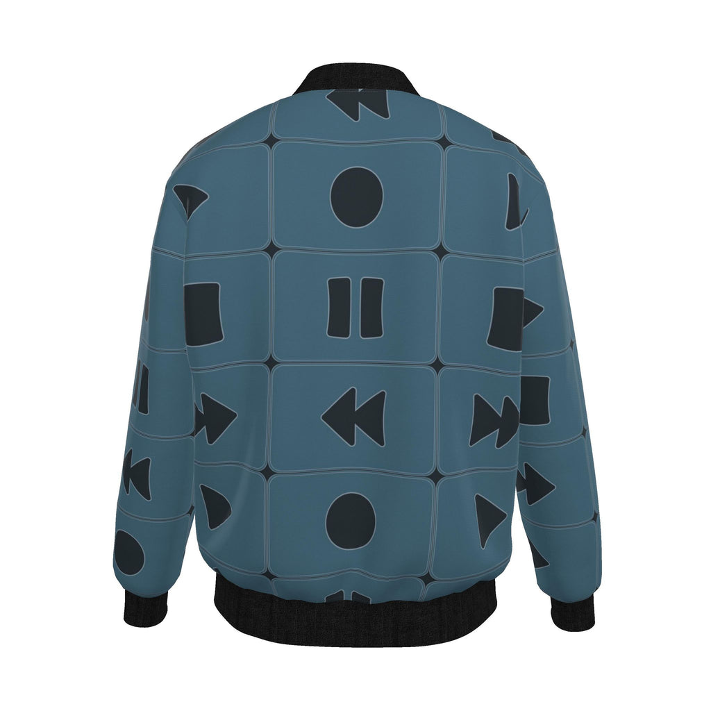Mens Reversible Silk Bomber Jacket