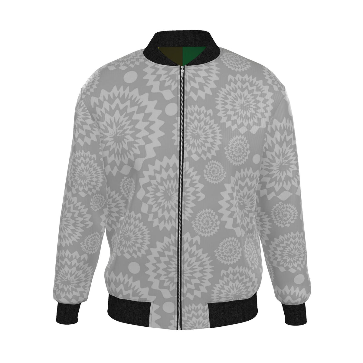 Mens Reversible Silk Bomber Jacket